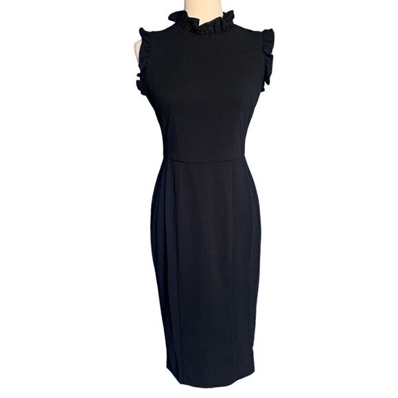 NEW Maggy London Mock Neck Sheath Dress- Size 2 - Picture 3 of 11